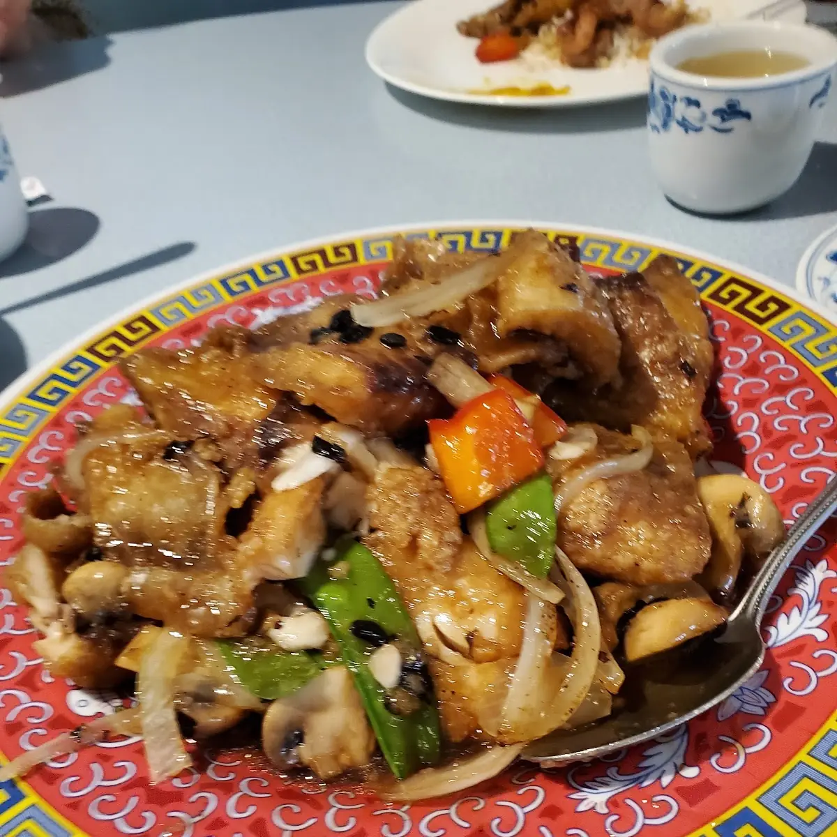 Fried Fish Fillet in Black Bean Sauce