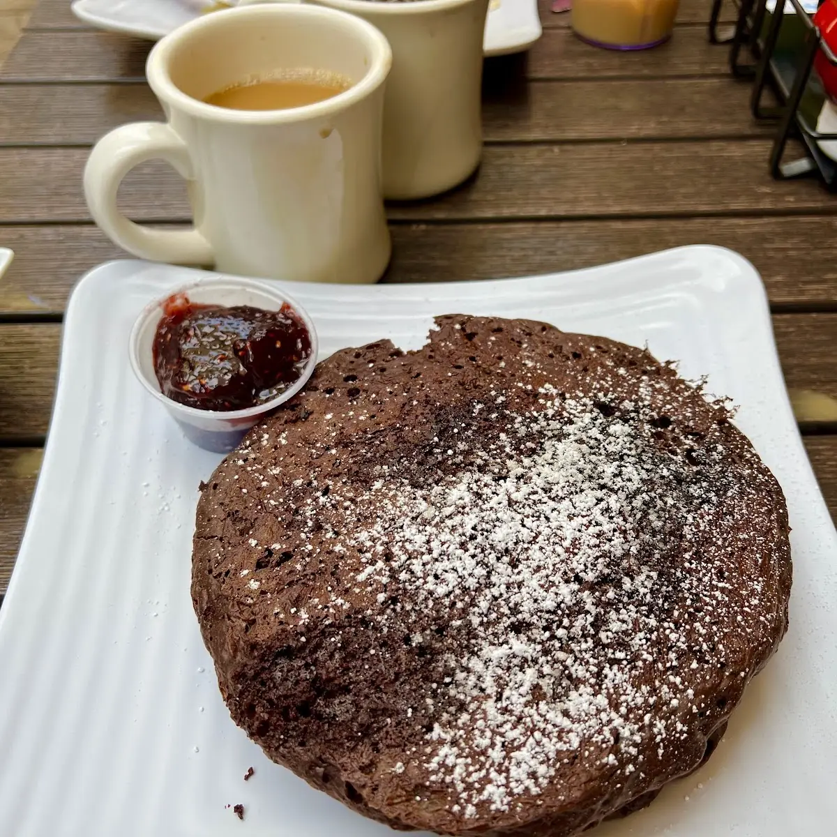 Double Dark Chocolate Pancakes