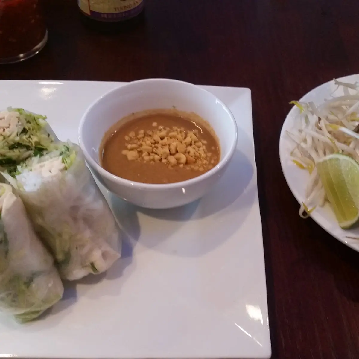 Shrimp Spring Rolls with Peanut Sauce