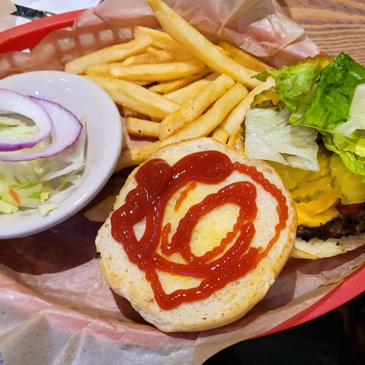Tiger Burger with Fries