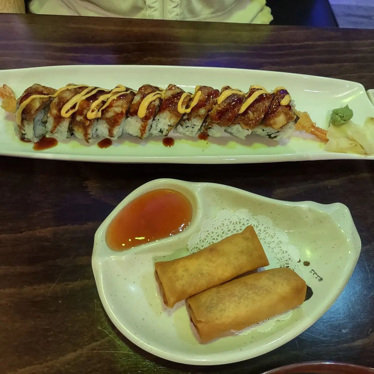 Rainbow Roll and Spring Roll