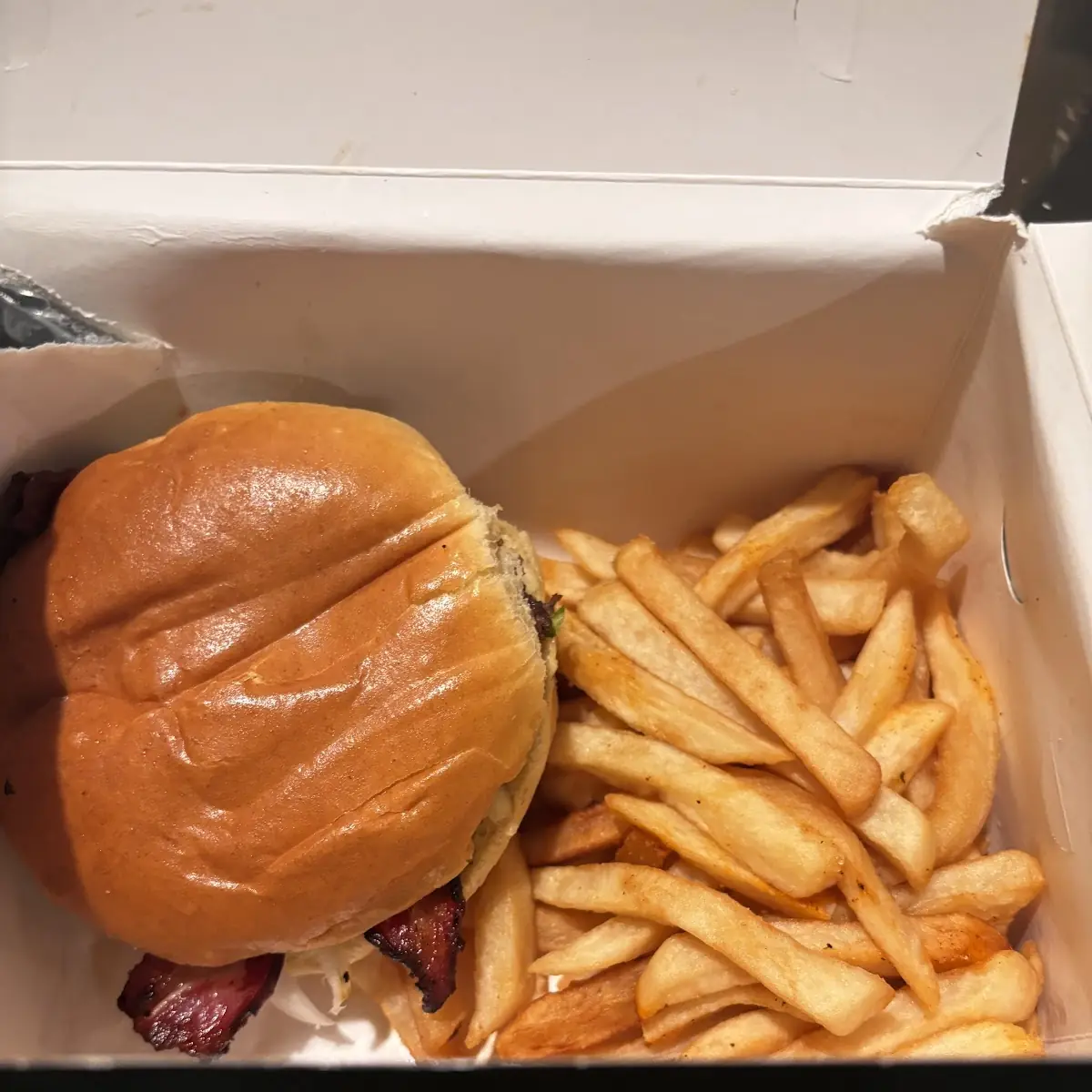 Bacon Cheeseburger and Fries