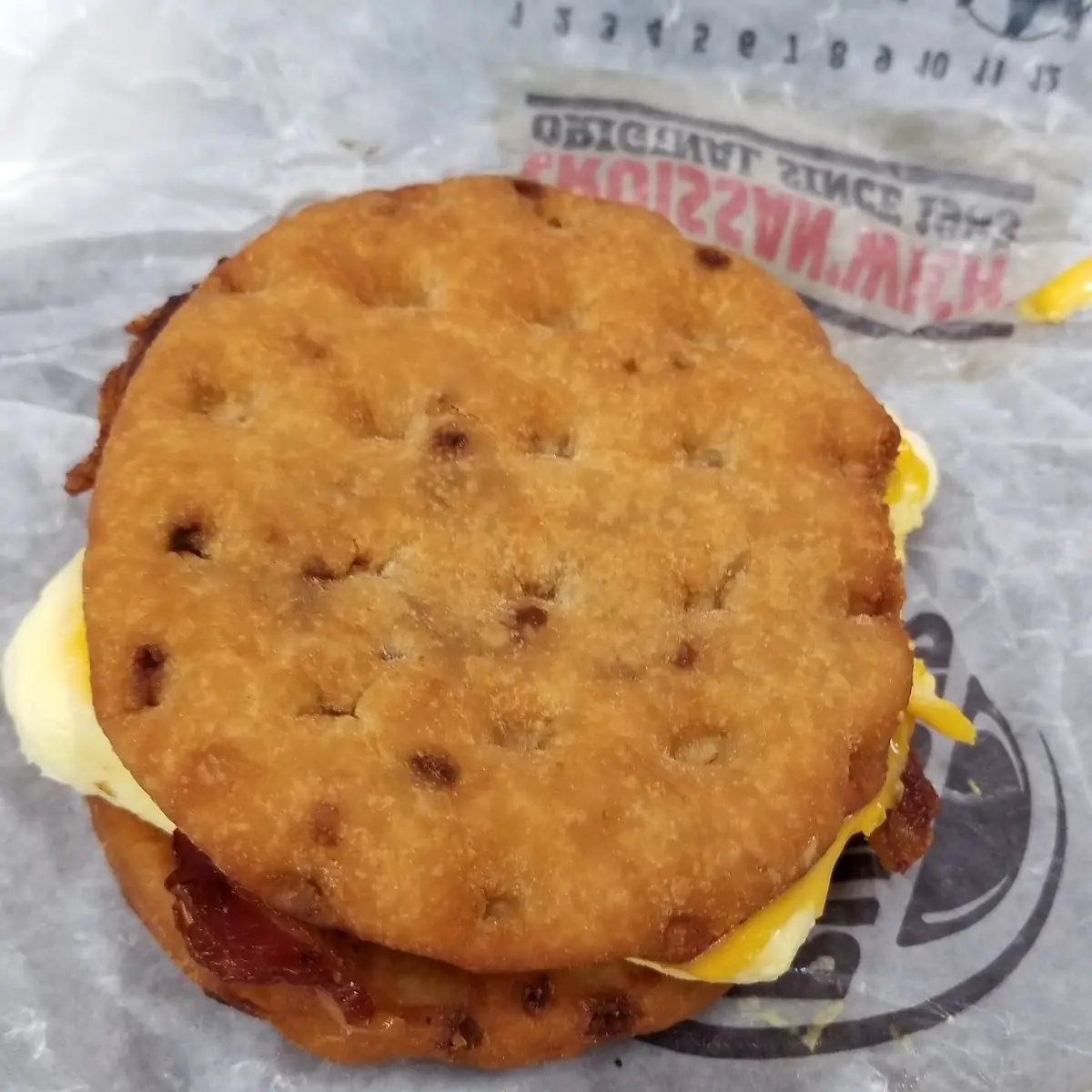 Supposed to Be a Waffle Breakfast Sandwich