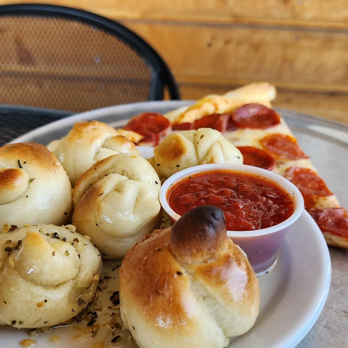 Garlic Knots and Pepperoni Pizza