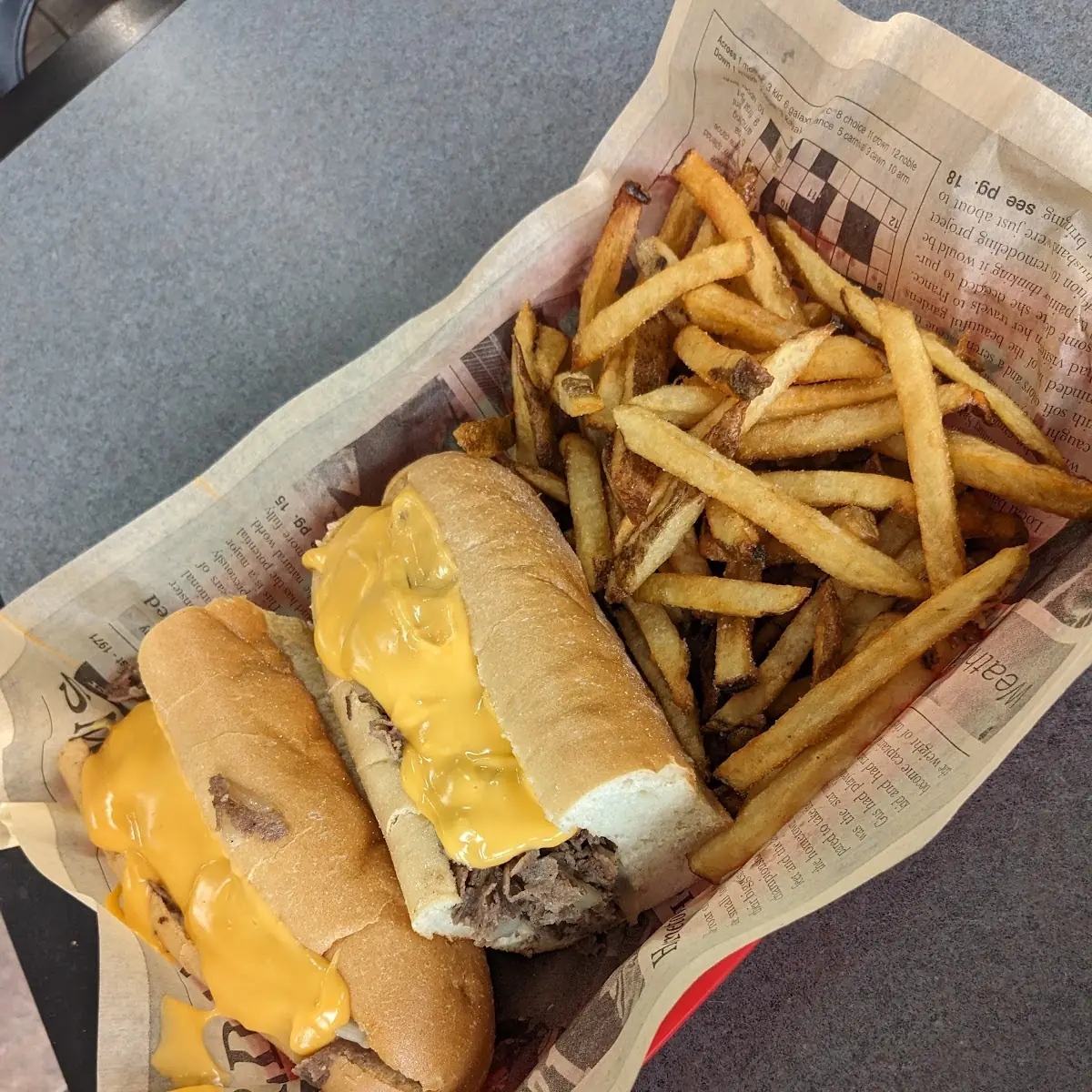 Mojo's Philly Cheese Steak Sandwich