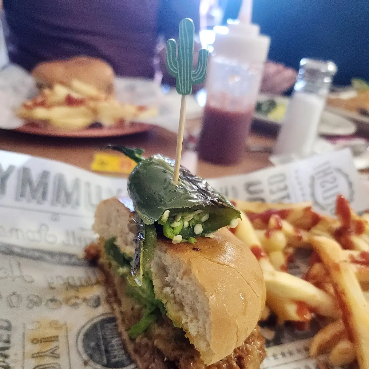 Flaming Burger