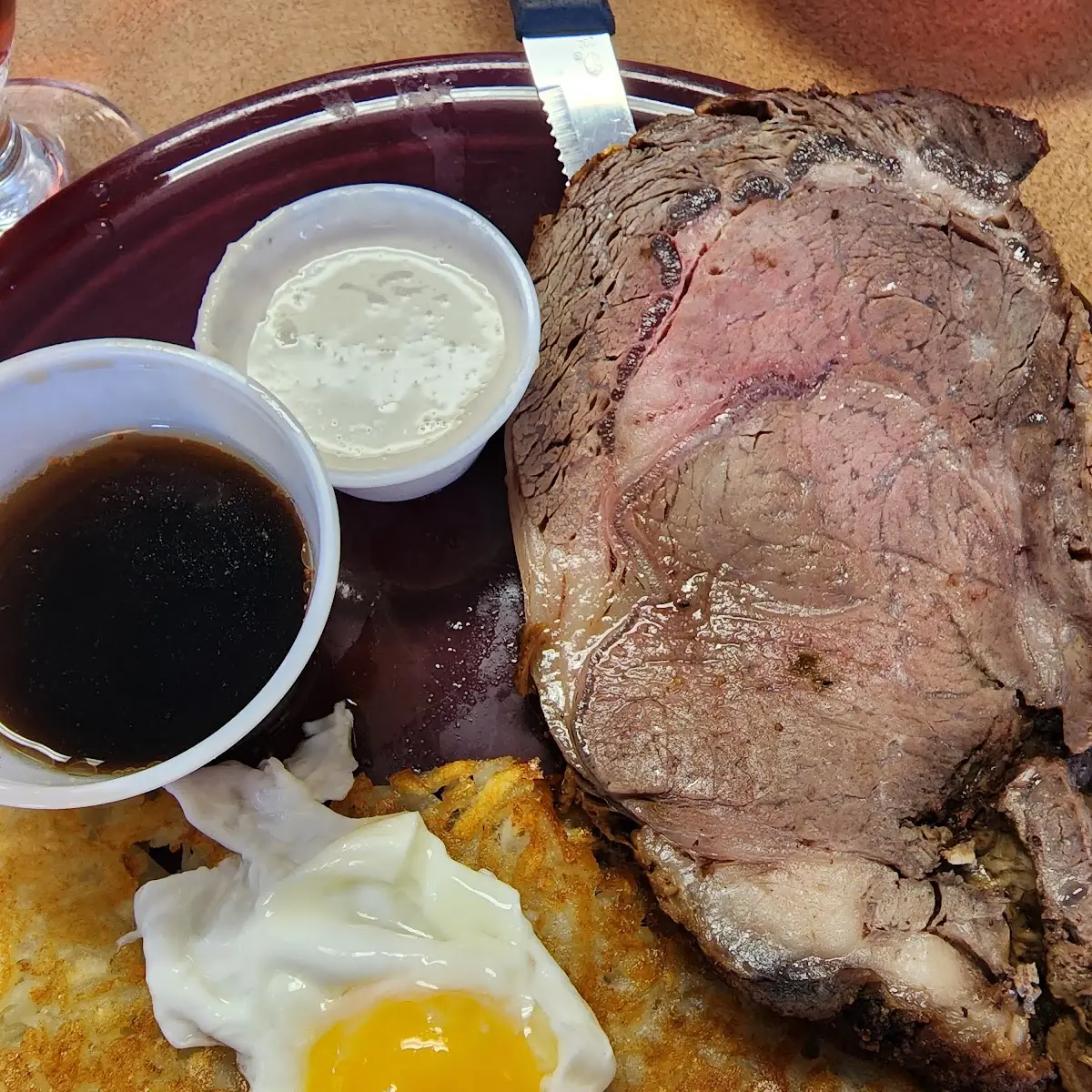 Prime Rib and Eggs Any Style