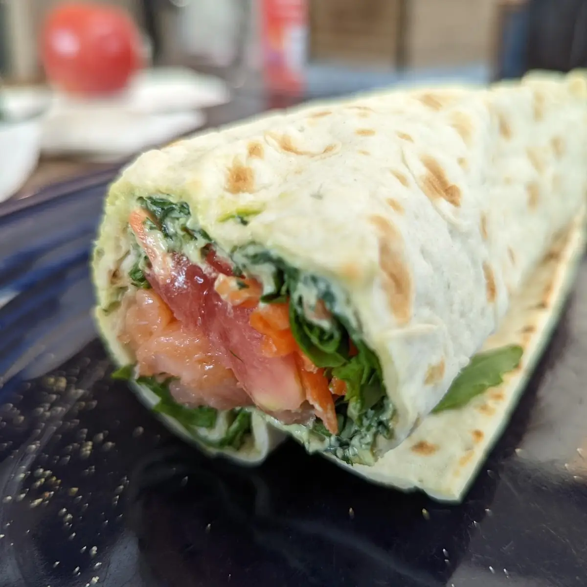Chickpeas Avocado Smash Lavash Wrap
