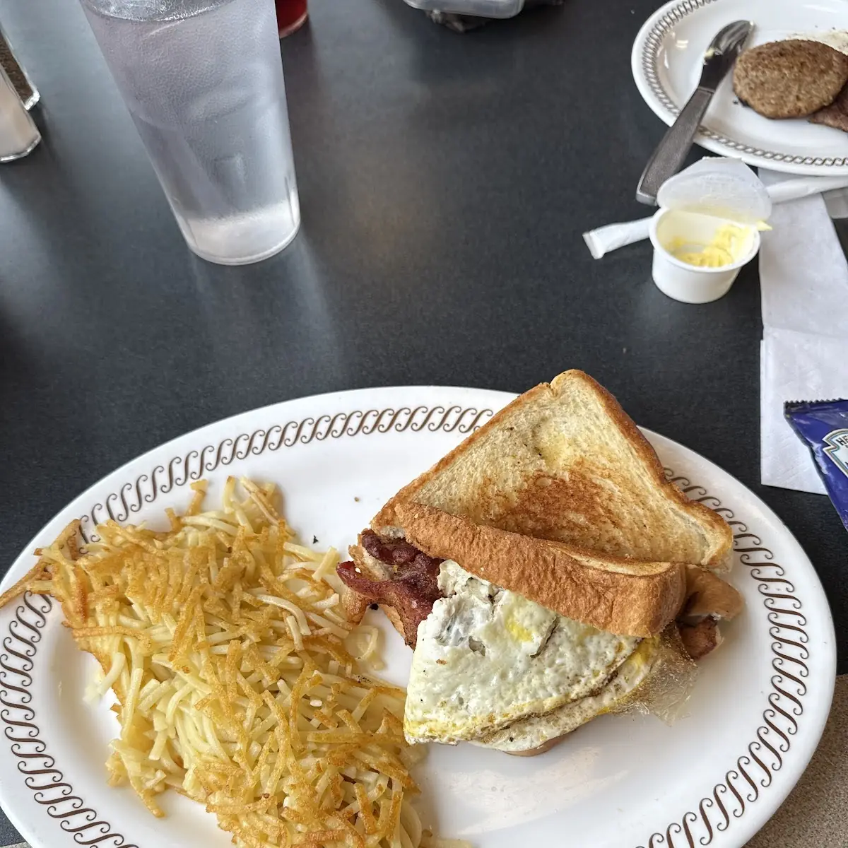 Texas Breakfast Melt with Hashbrowns