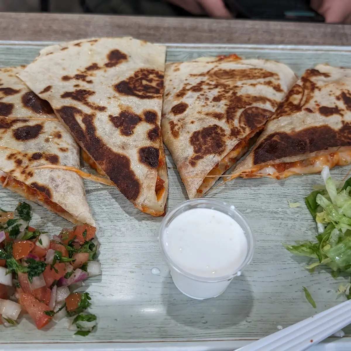 Large Pastor Quesadilla