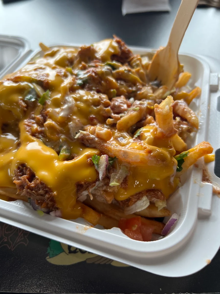 Pulled Pork Fries with Cheese