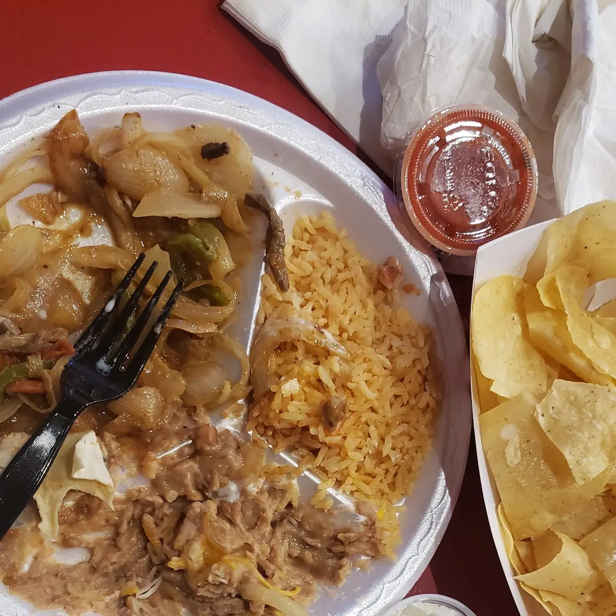 Steak N Shrimp Fajitas