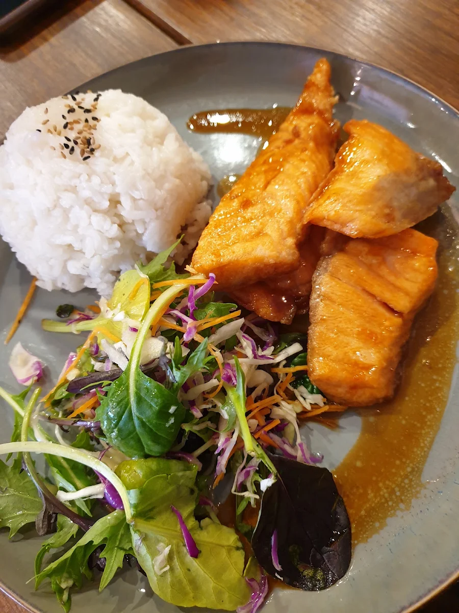 Salmon Teriyaki Plate, MON JAPANESE BISTRO