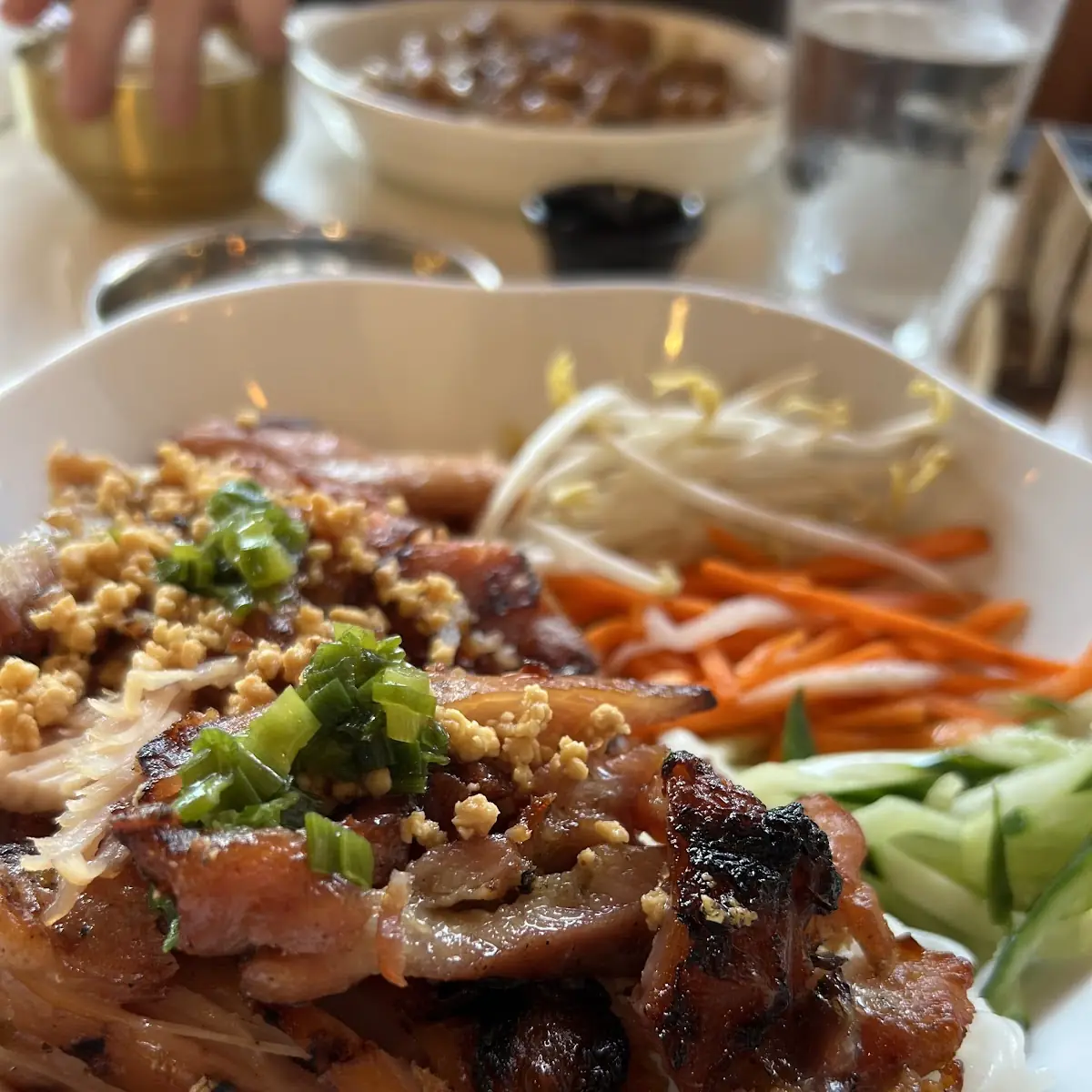 Bun Rice Noodle Salad with Grilled Chicken