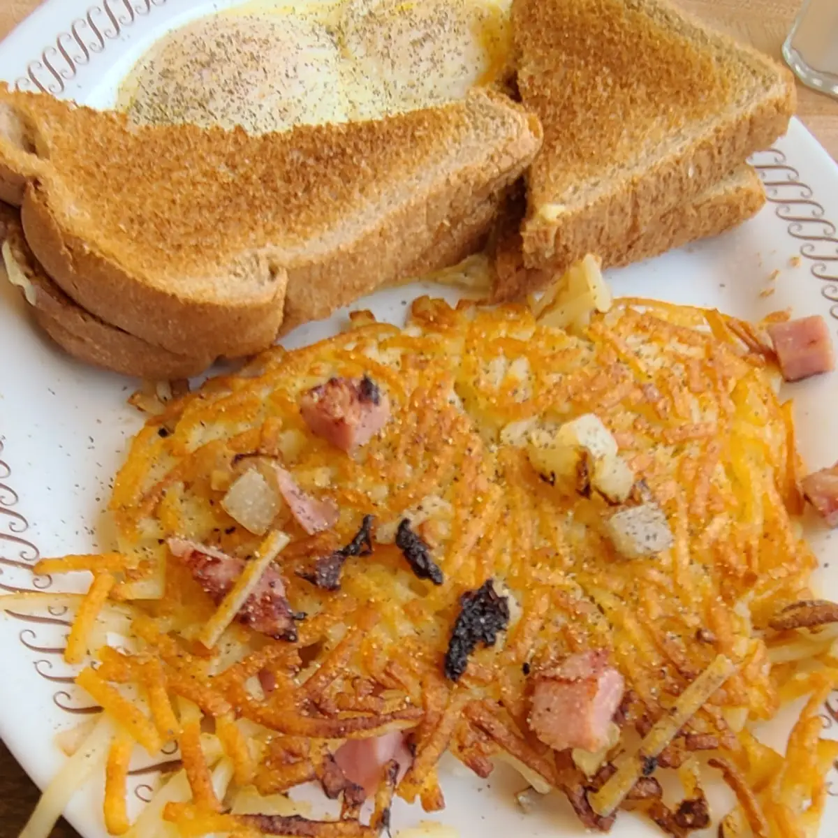 Texas Breakfast Melt with Hashbrowns