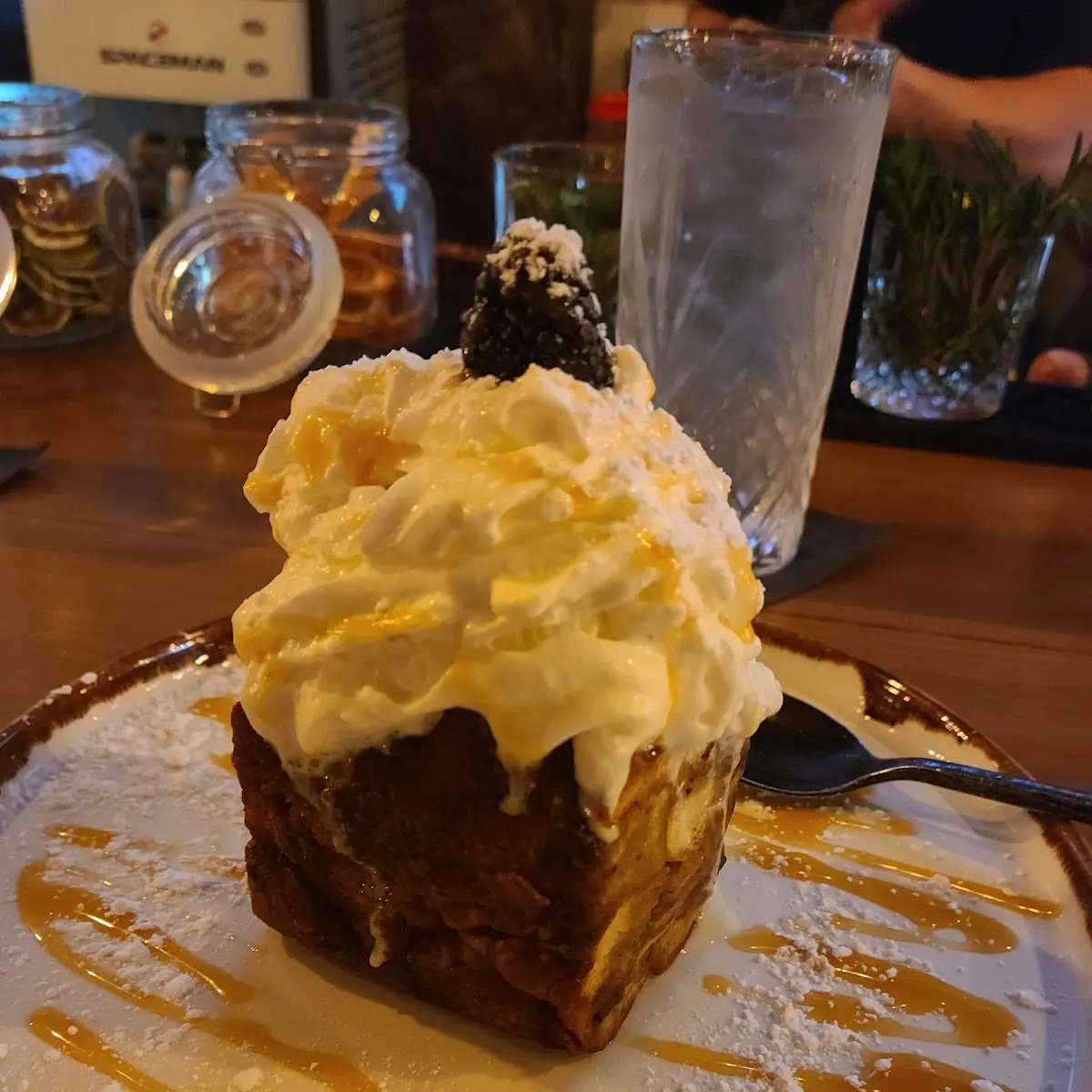Bread Pudding with Icecream