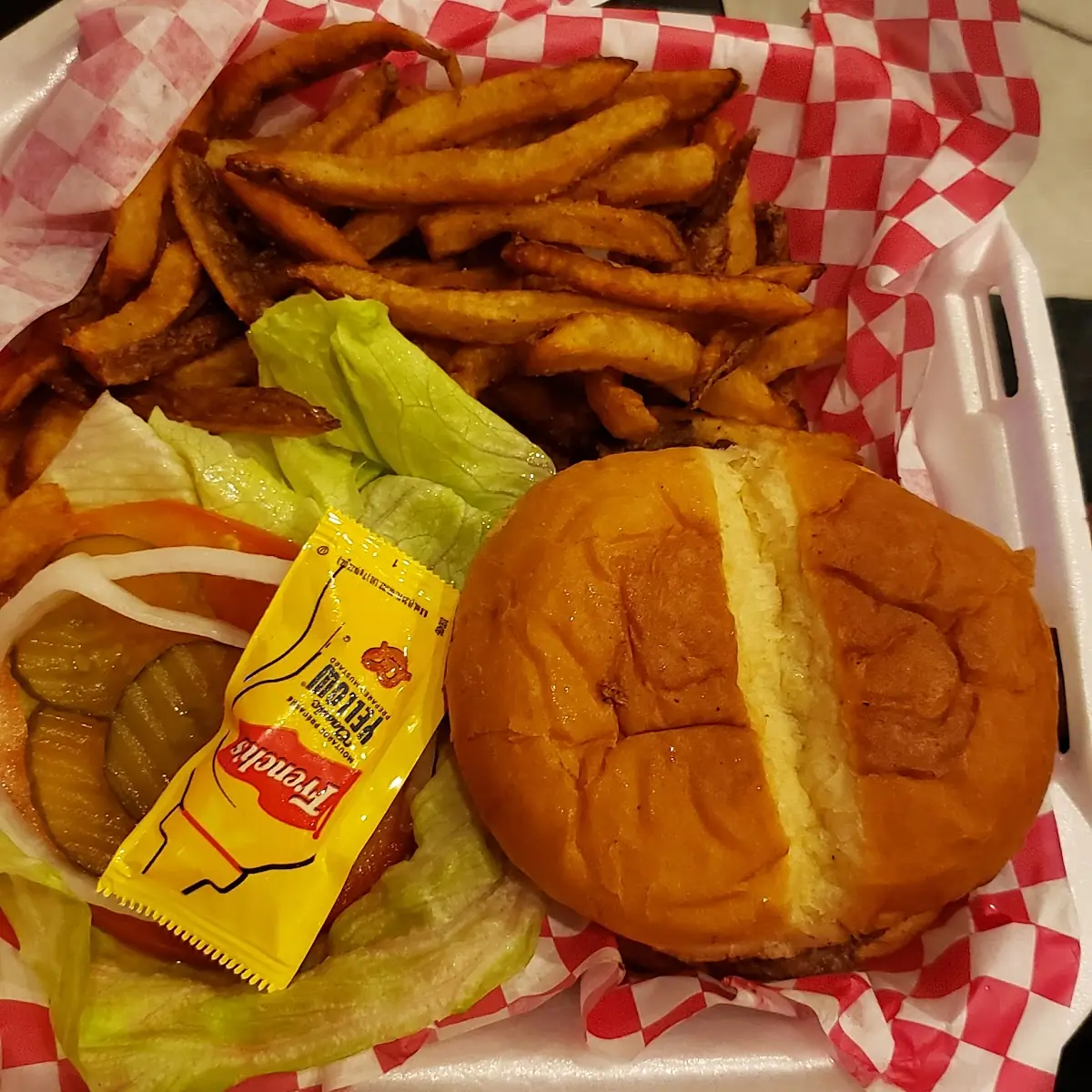 Bacon Cheeseburger Fries and Koolaid