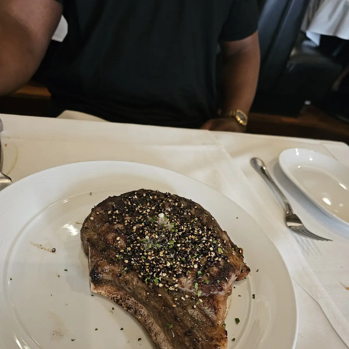 Rib Eye and Lobster Potatoes