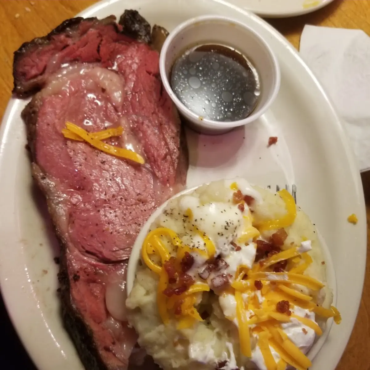Prime Rib and Fully Loaded Mashed Potatoes
