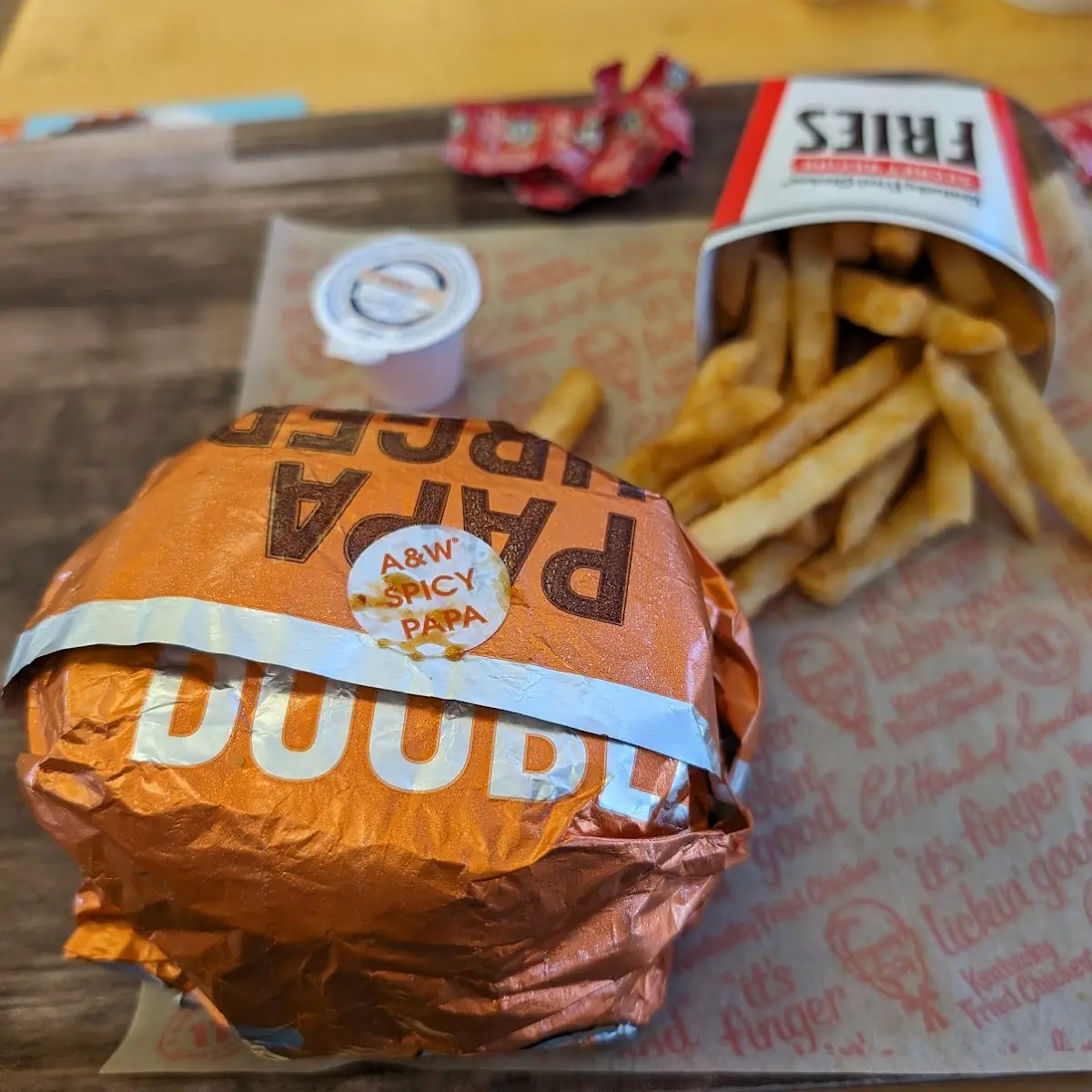 Spicy Papa Burger Combo
