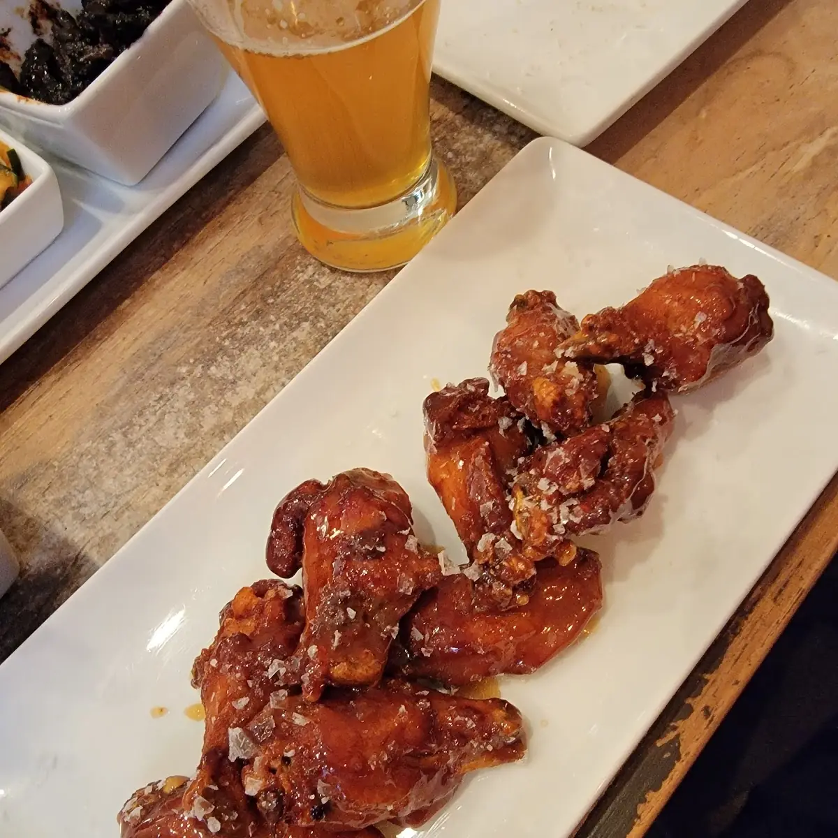 Salted Caramel Chicken Wings