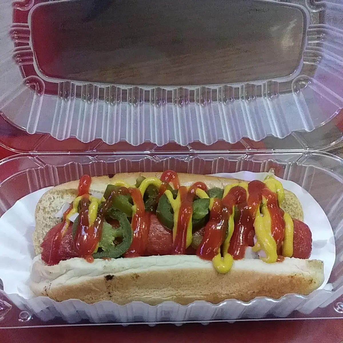 Hot Dog with Jalapenos