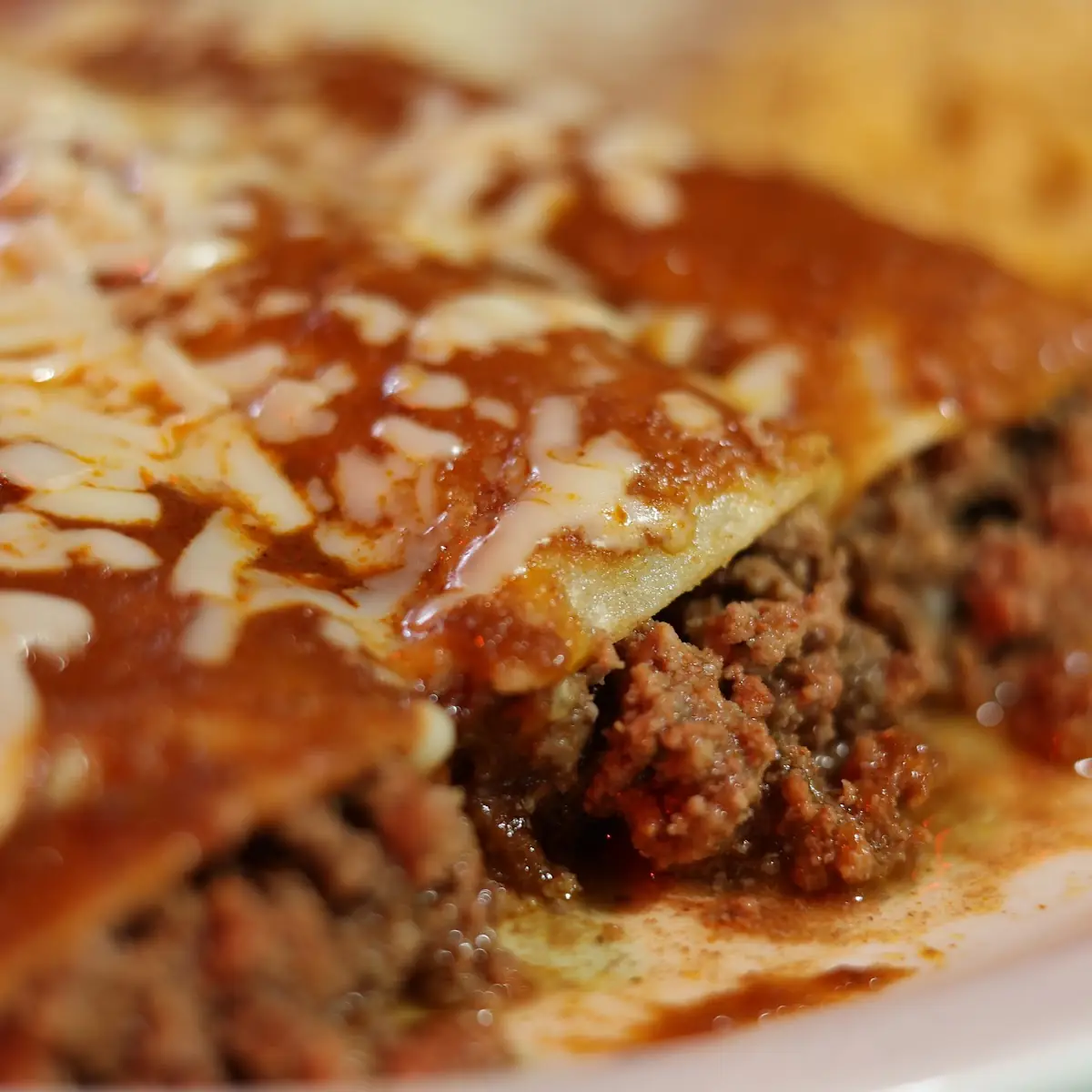 One Bean Burrito One Cheese Enchilada