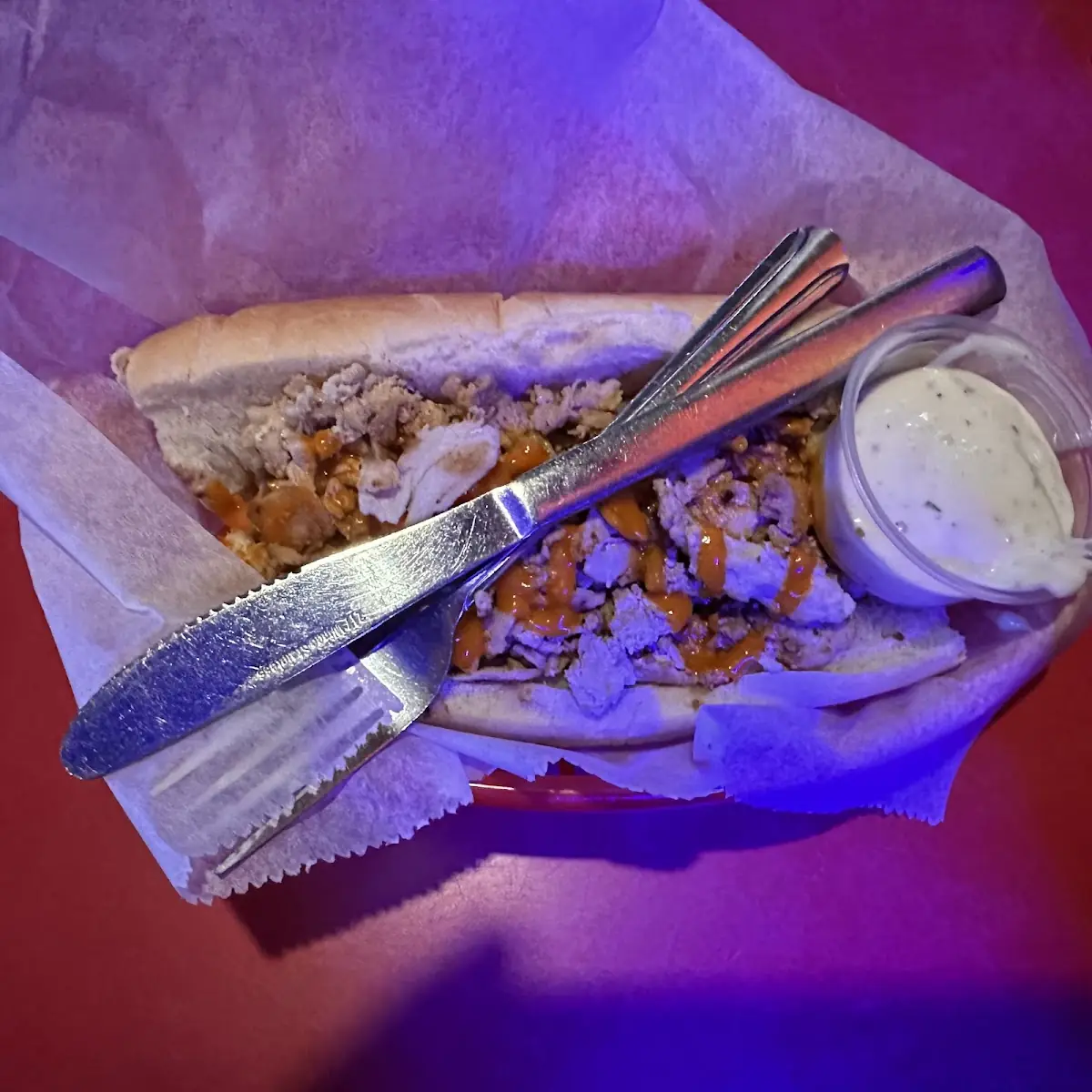 Buffalo Chicken Cheesesteak Sandwich