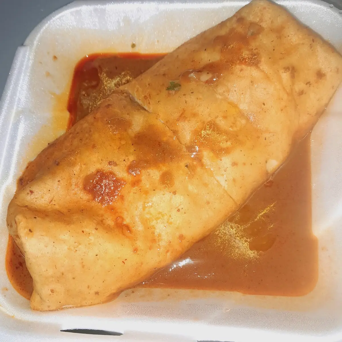 Wet Bean and Cheese Burrito