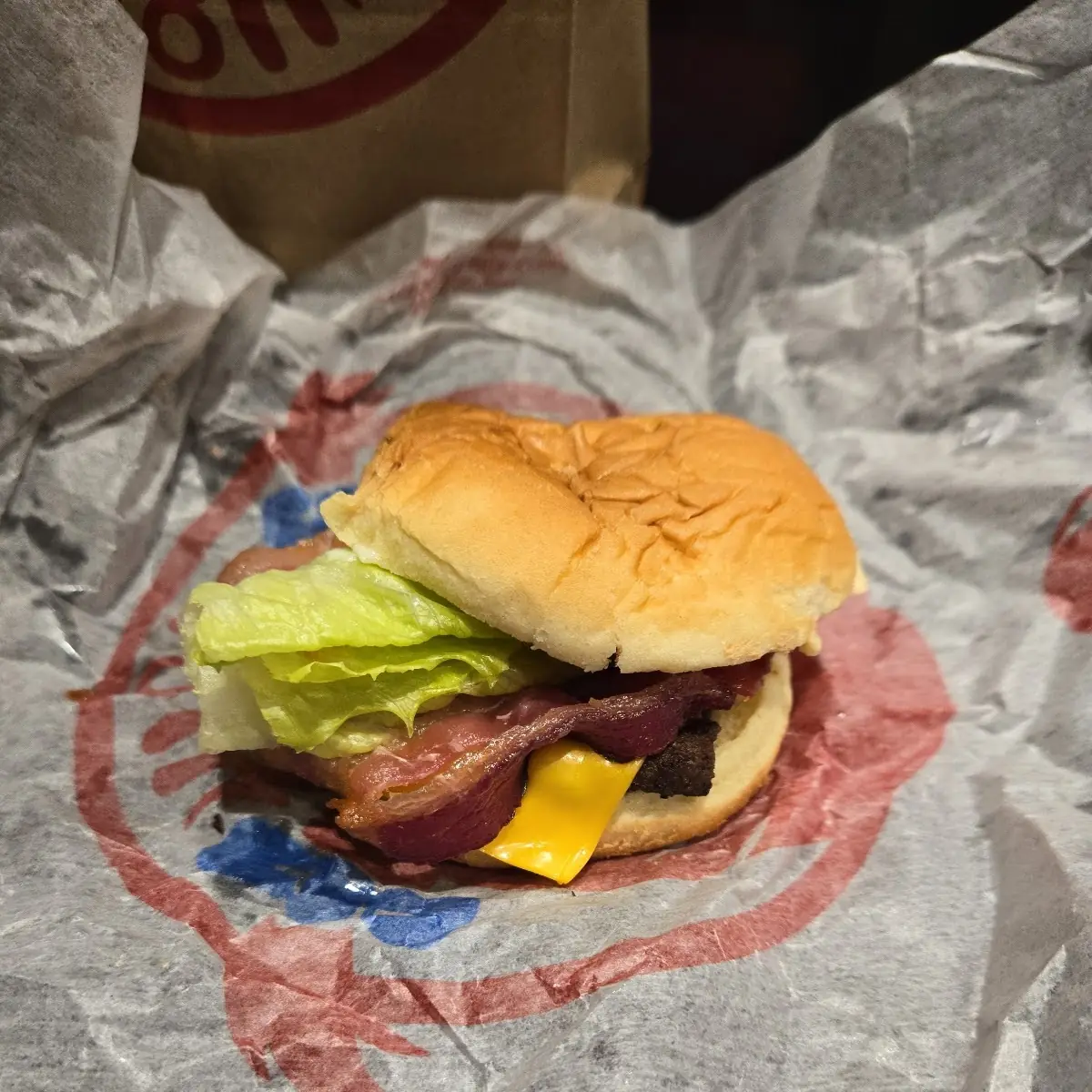 Supposedly a Junior Bacon Cheeseburger
