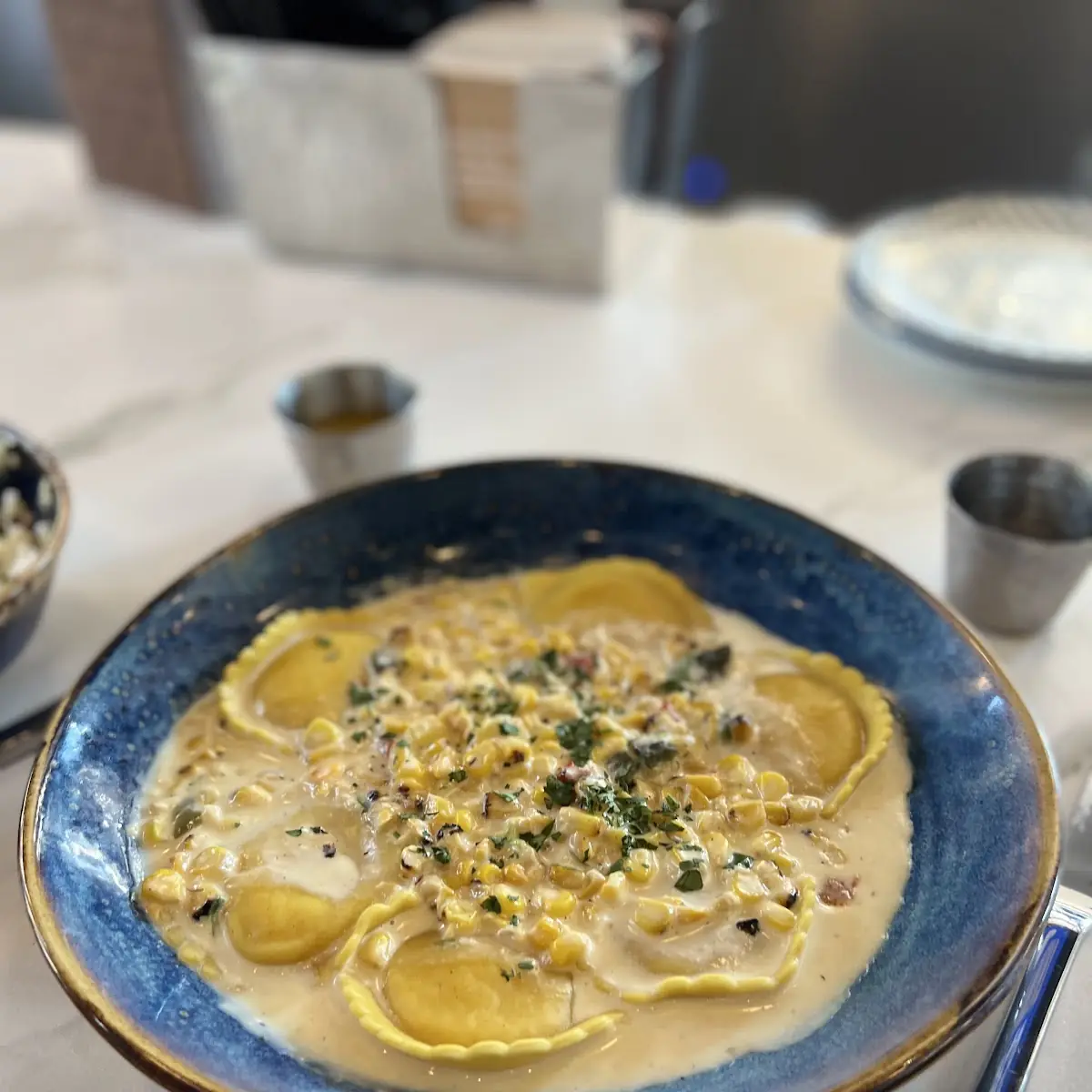 Sweet Corn Ravioli