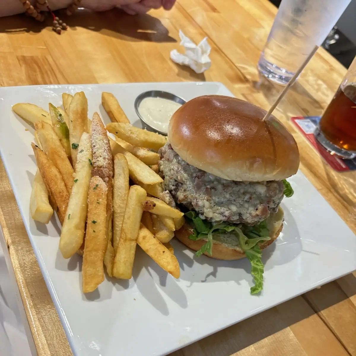 Blue Bacon Burger
