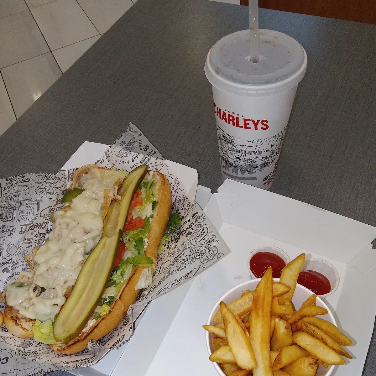 Chicken Philly & Fresh Cut Fries