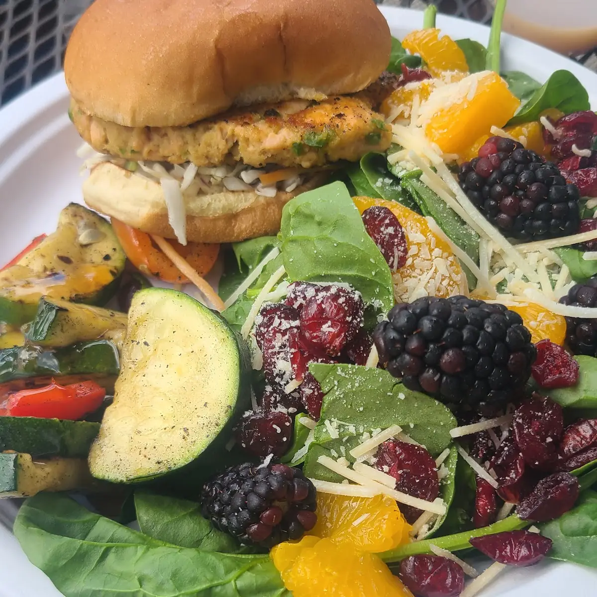 Salmon Burger Entree