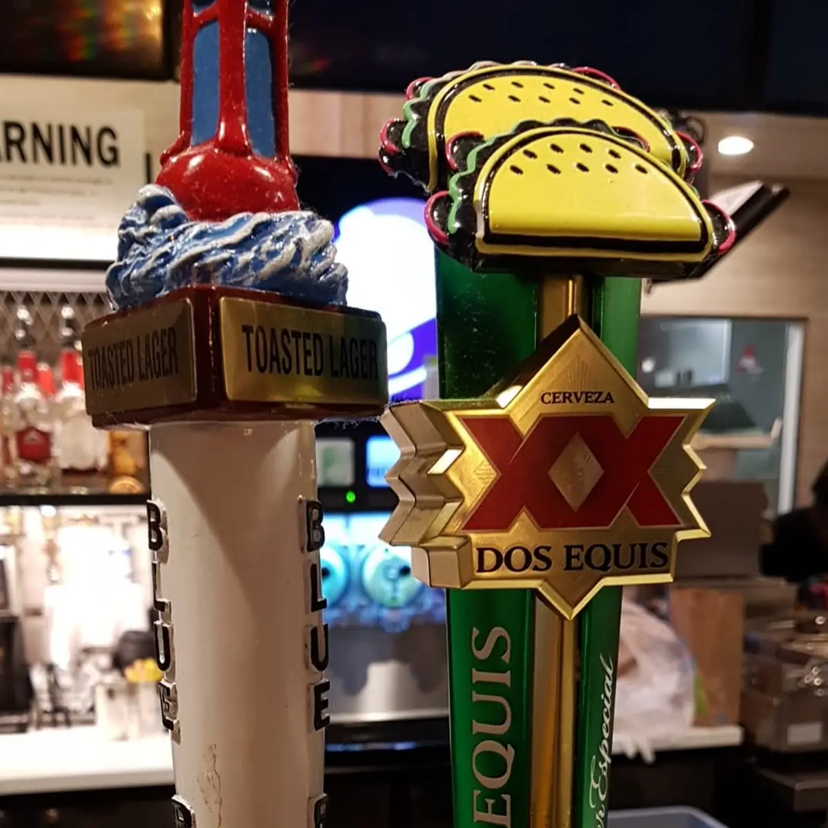 Blue Point & Dos Equis Beers on Tap