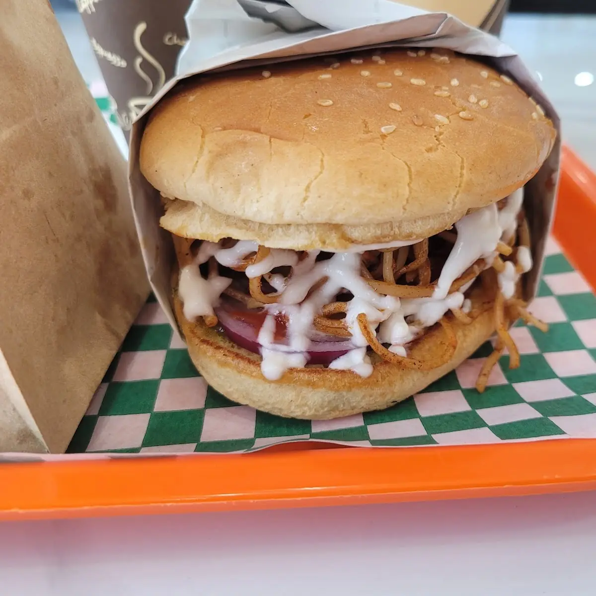 SUP. ALOO TIKKI BURGER + FRIES +POP