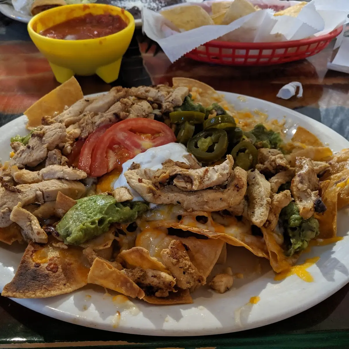 Chicken Fajitas Nachos