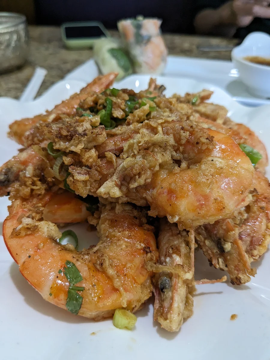 Thai Garlic Shrimp, Viet Thai Kitchen