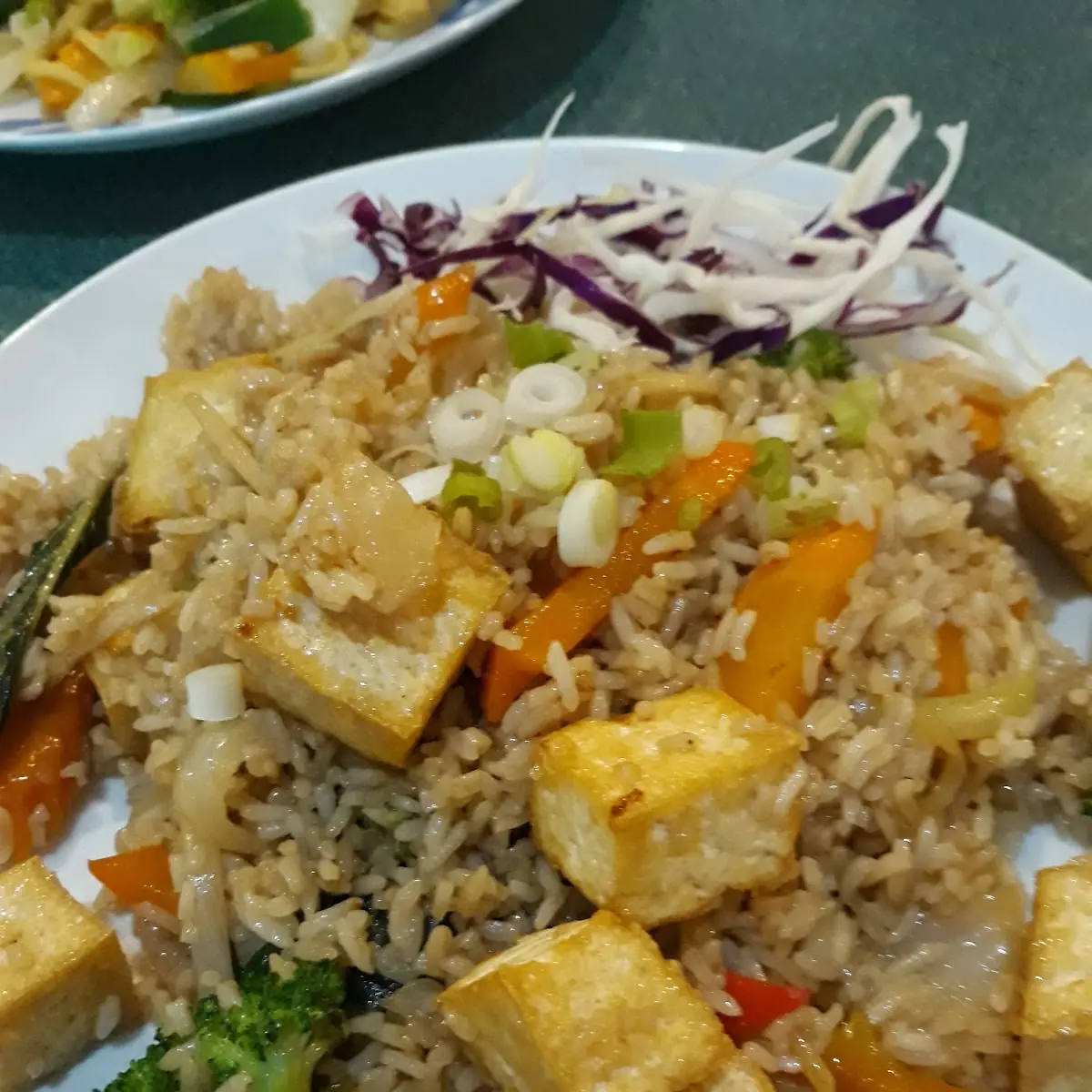 Basil Fried Rice with Tofu