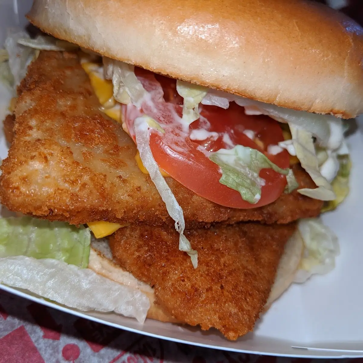 Doble Patty Fish Sandwich Combo