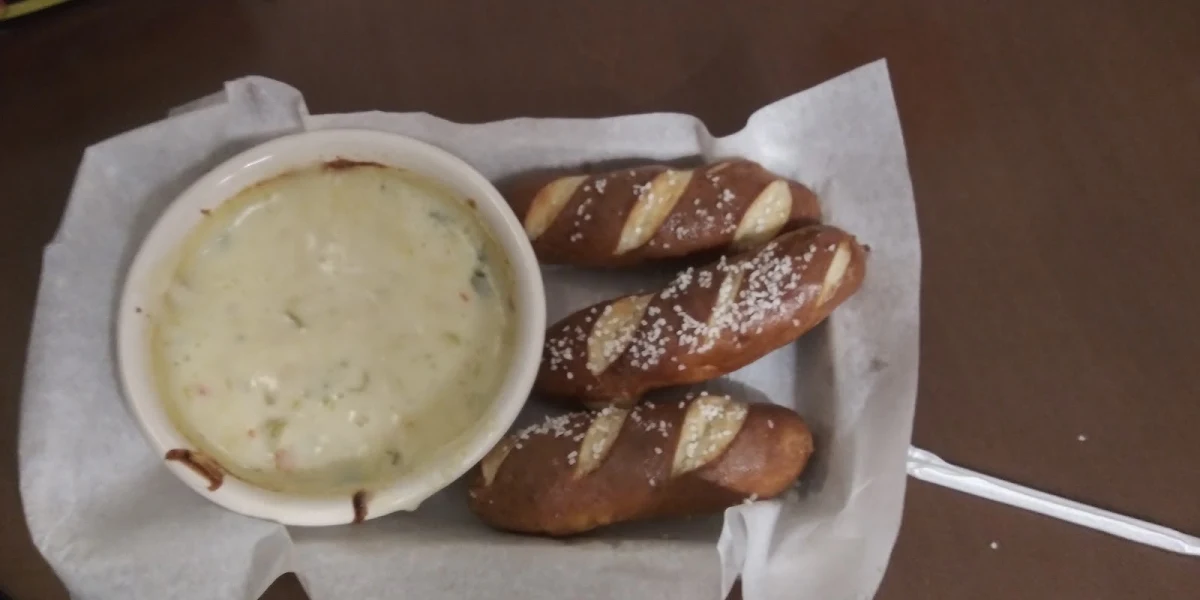 Pretzel Sticks with Queso