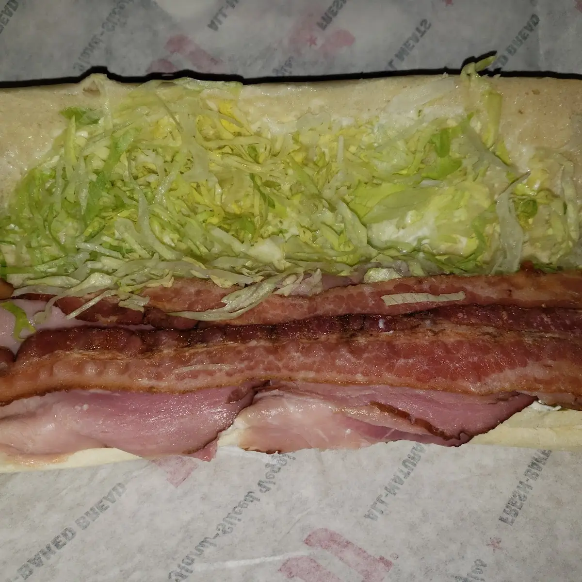 Bacon and Ham and Cheese Sub