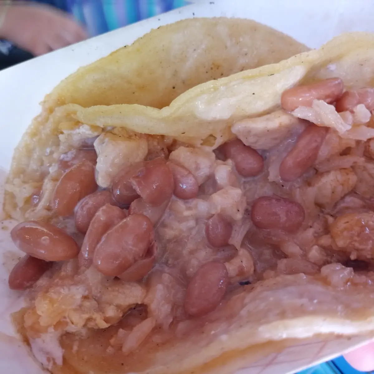 Chicken Taco with Beans