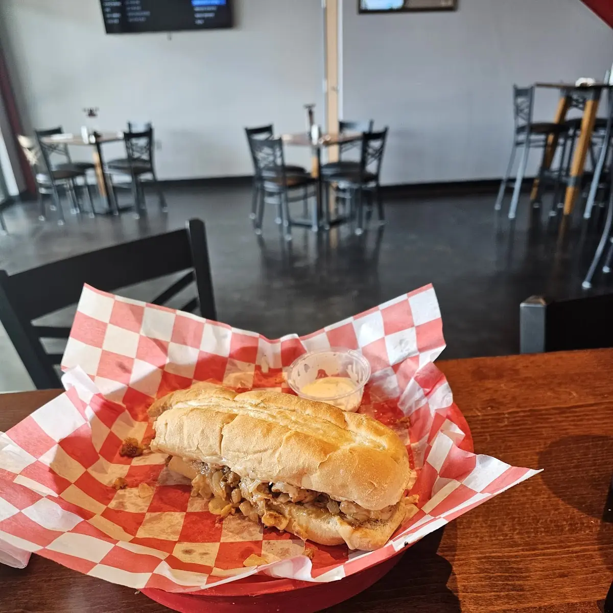 Chicken Philly Cheese Steak Sandwich