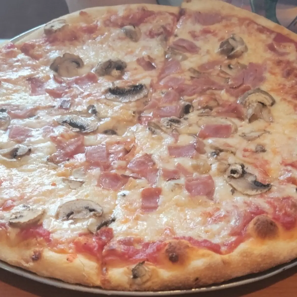 Ham and Mushroom Pizza