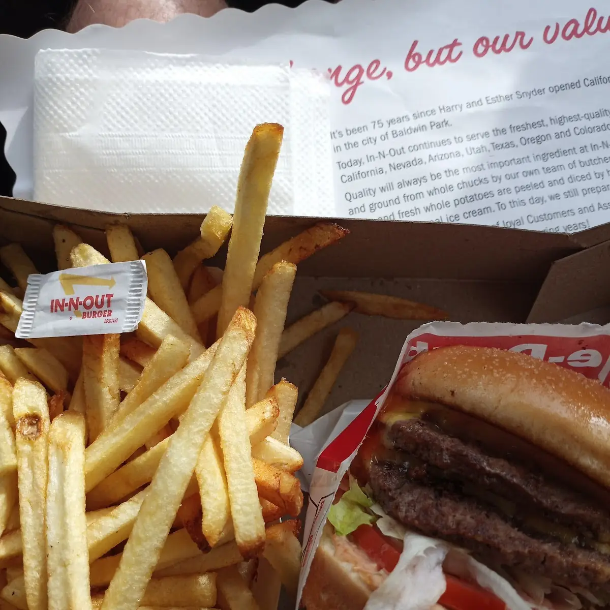 Double Cheeseburger with Fries