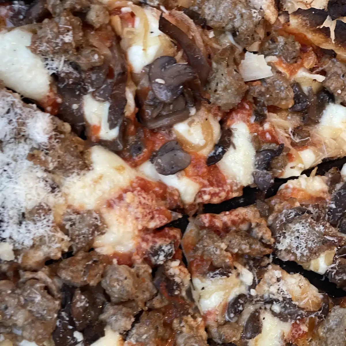 Sausage and Mushroom Pizza