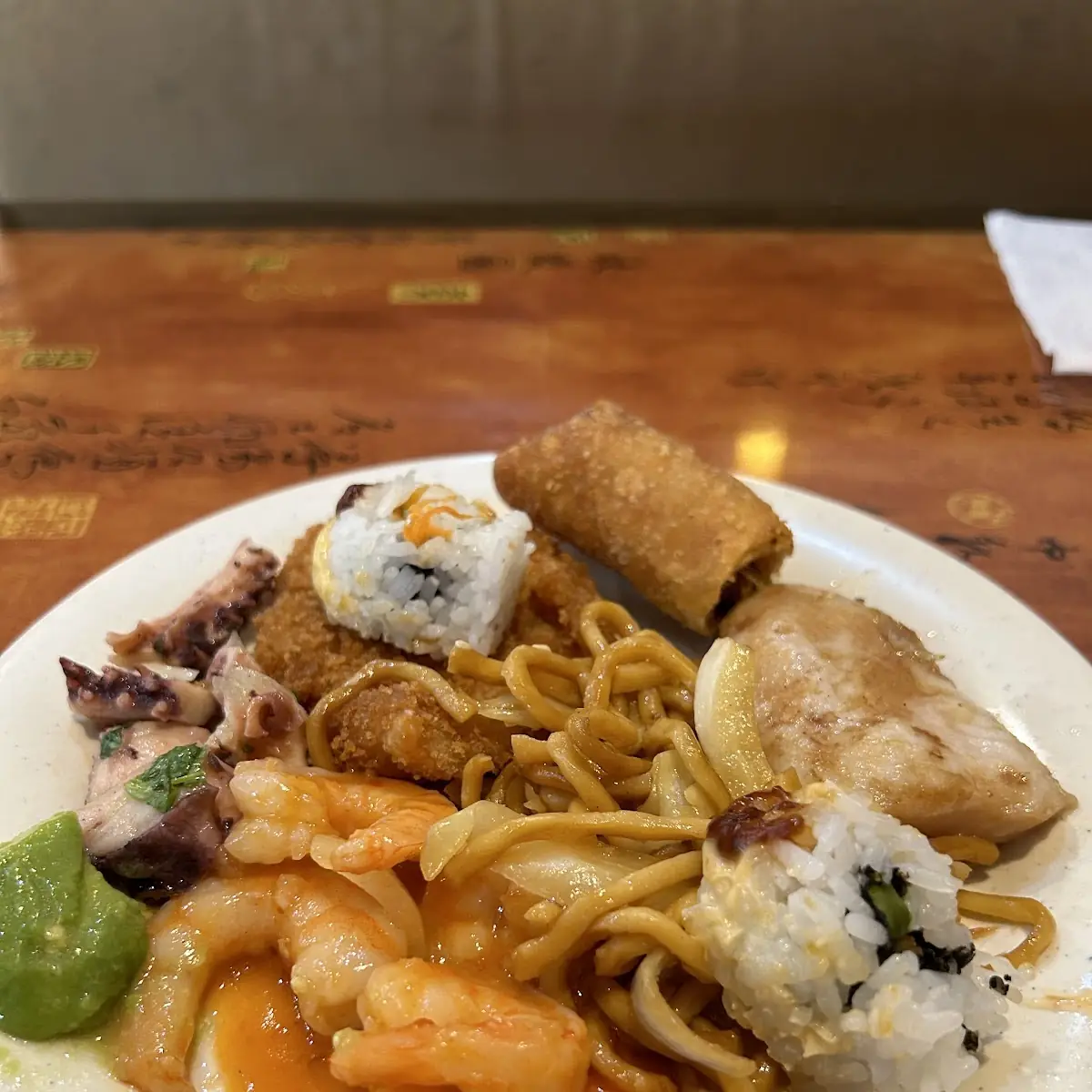Seafood Combo Including Sushi