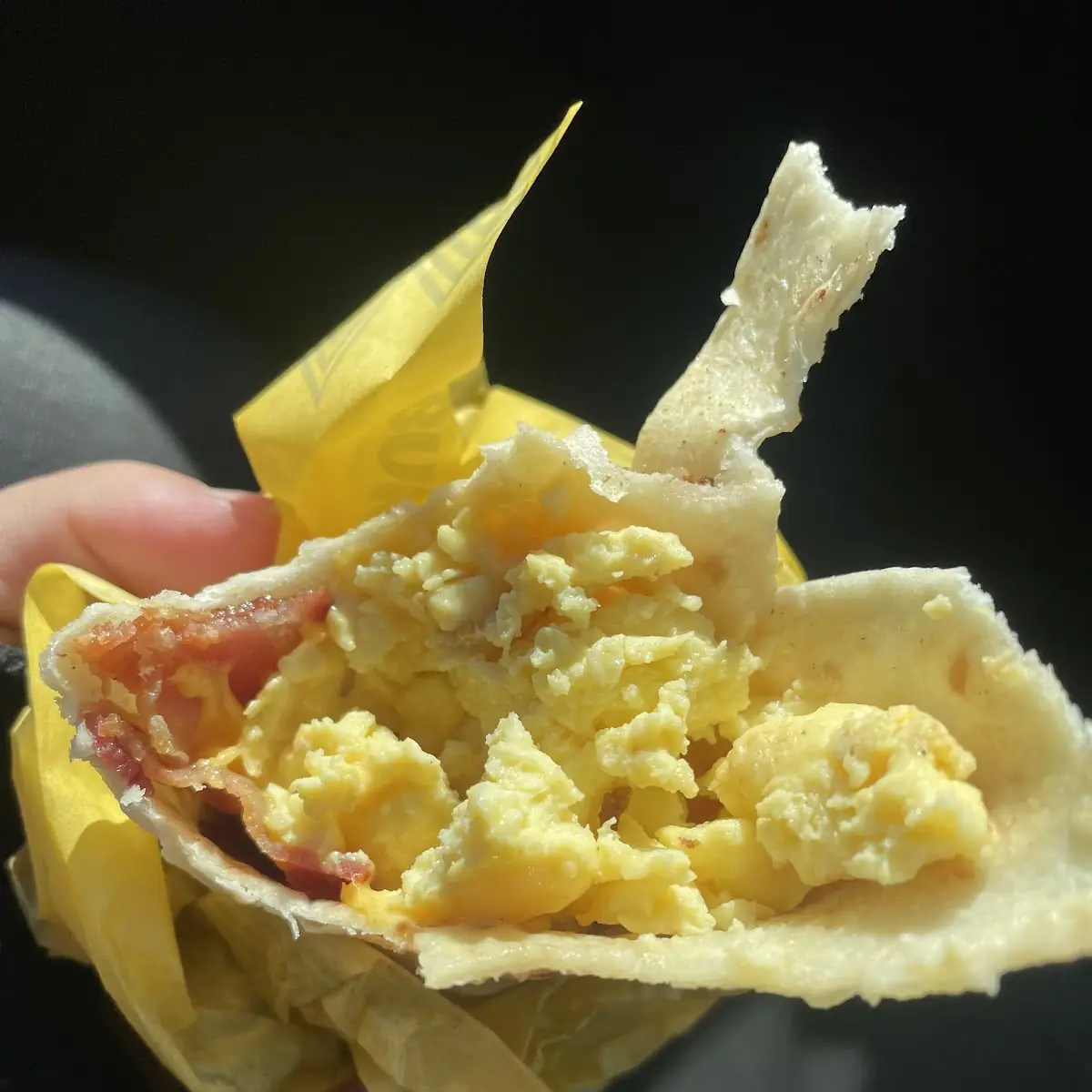 Breakfast Burrito with Bacon