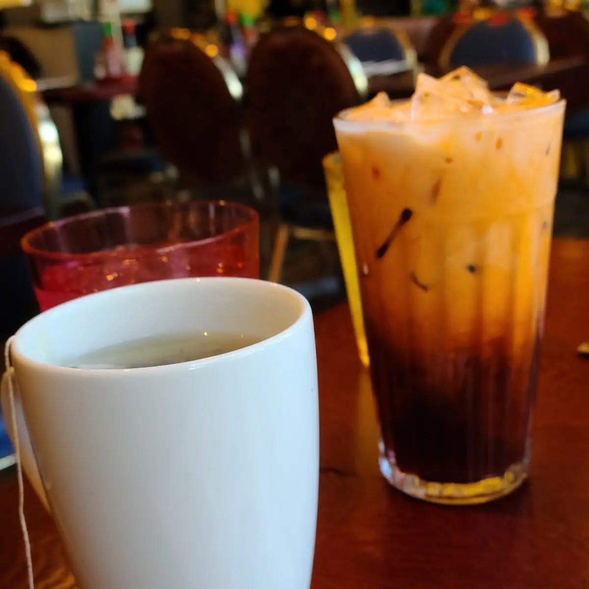 Hot Tea and Thai Iced Tea